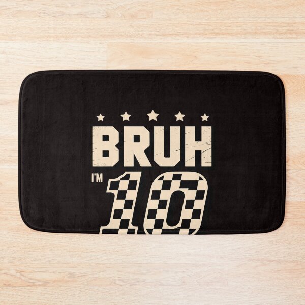 Item preview, 10th Birthday Race Car Bruh I'm Double Digits 10 Years Old designed and sold by RopboxRone.