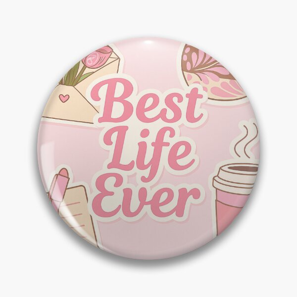 Artikelvorschau, Coquette BEST LIFE EVER STICKER PINK entworfen und verkauft von 307Cherrypie.