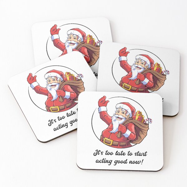 Item preview, Funny Santa quote – “It’s Too Late to start acting good now!” Cheeky Christmas design (on light colors) designed and sold by messy-nessie.