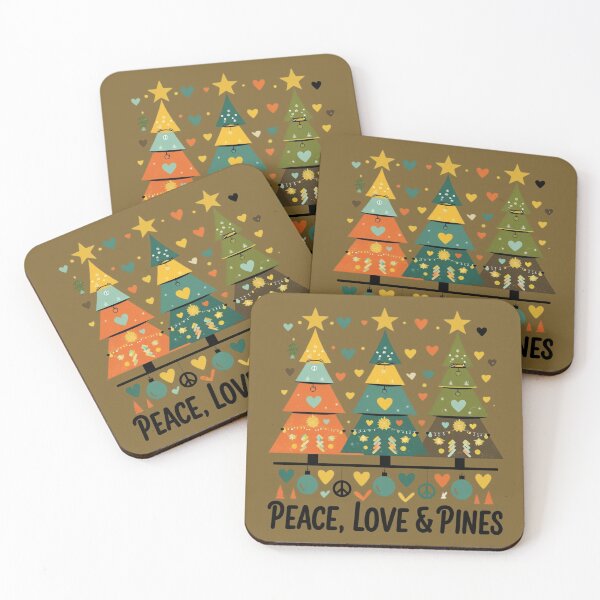 Item preview, Peace Love & Pines Groovy Christmas designed and sold by Uniquely Yours.