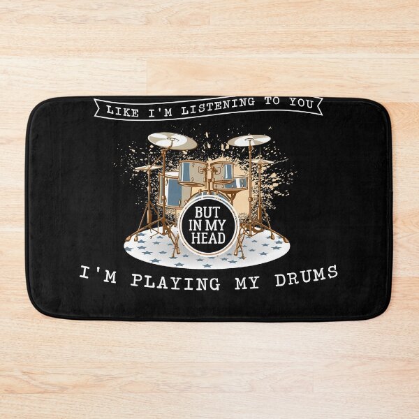 Item preview, Funny Drummer T-Shirt – But In My Head I’m Playing My Drums designed and sold by LashondaGreen89.