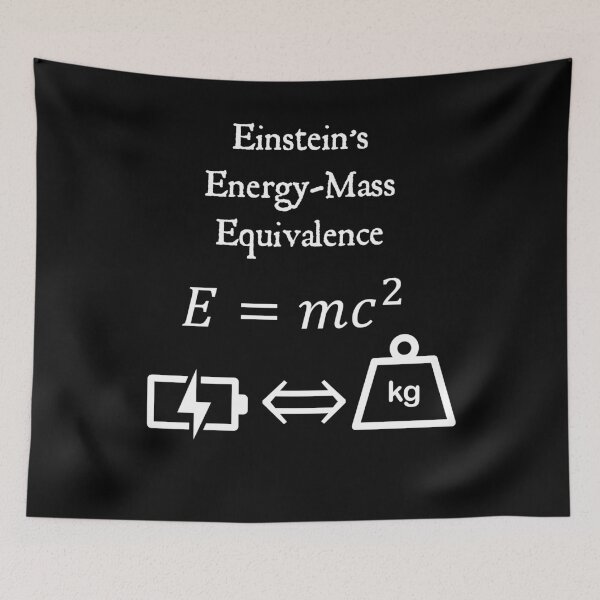 Item preview, Nerdy Vintage Einstein's Energy Mass Equivalence Math Science Teacher White Text designed and sold by MathWare MathClips.