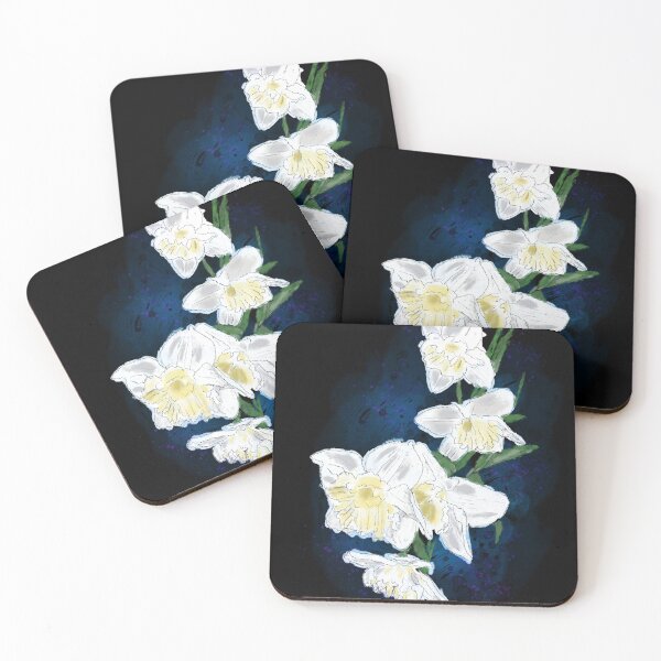 Item preview, Dancing Daffodils Digital Drawing designed and sold by The Elderberry Blossom.