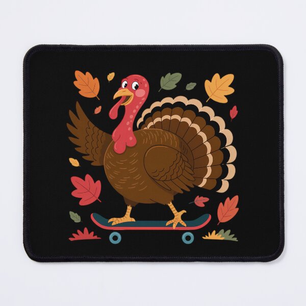 Item preview, Skateboard Turkey Fall Thanksgiving Character Design designed and sold by BeautifulEye.