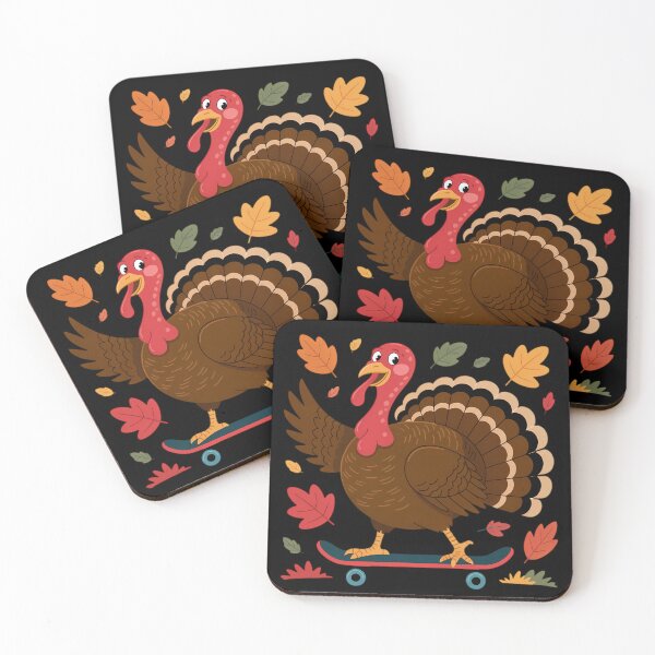 Item preview, Skateboard Turkey Fall Thanksgiving Character Design designed and sold by BeautifulEye.
