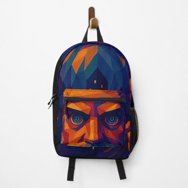 Item preview, Colorful Cubist Christmas Santa – Dark Vibrant Purple Christmas Art Design | Unique Owlic Modern Cubism Inspired Hypnotic Expression designed and sold by Owlic.artwear.