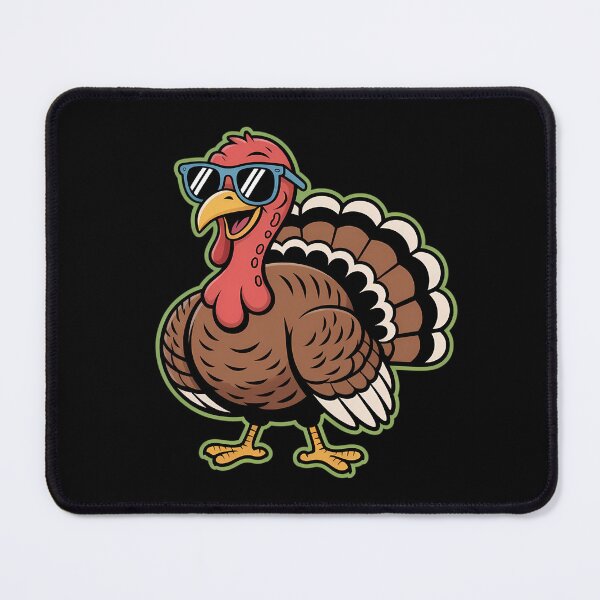 Item preview, Turkey with Shades Thanksgiving Attitude Design designed and sold by BeautifulEye.