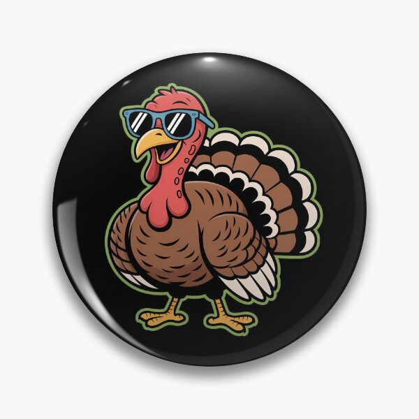 Item preview, Turkey with Shades Thanksgiving Attitude Design designed and sold by BeautifulEye.