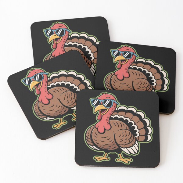 Item preview, Turkey with Shades Thanksgiving Attitude Design designed and sold by BeautifulEye.