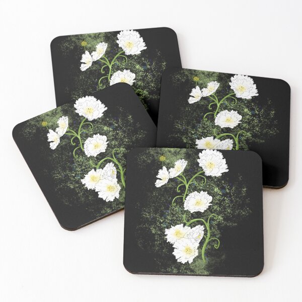 Item preview, Cosmos Flowers Digital Drawing designed and sold by The Elderberry Blossom.