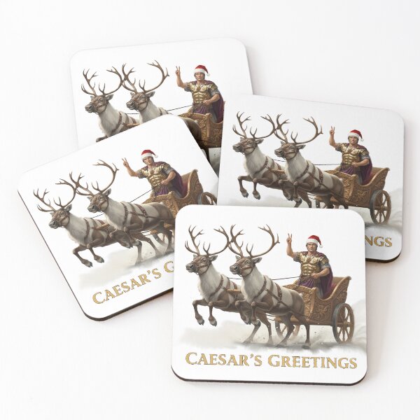 Item preview, Caesar's Greetings Humorous Roman Chariot Holiday Card designed and sold by Larry Oates.