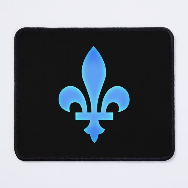 Item preview, Quebec fleur de lys bleu deux tons designed and sold by FatBirdie.