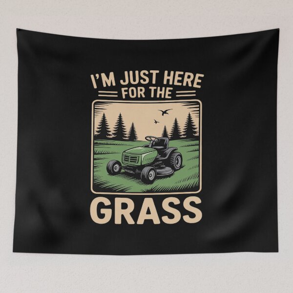 Item preview, Here For Grass Landscapers Lawn Mower Gardener Lawn Mowing designed and sold by Sandrhaus.