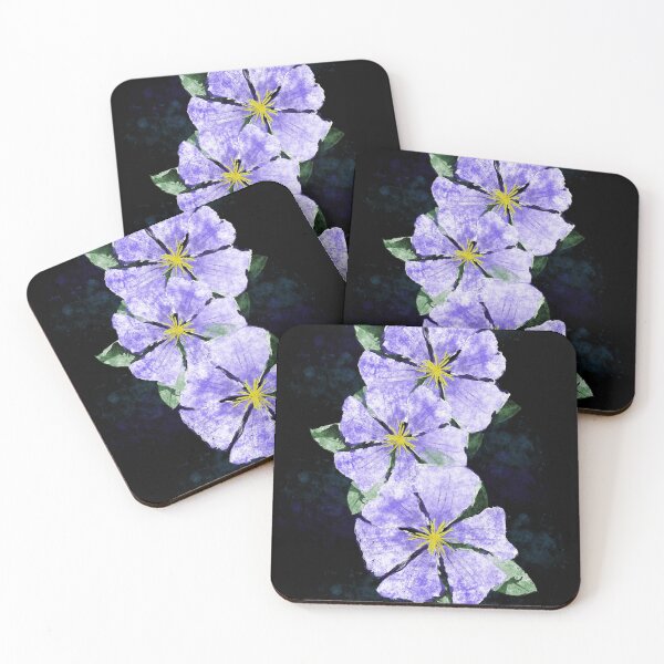 Item preview, Clematis Flowers on My Farm designed and sold by The Elderberry Blossom.