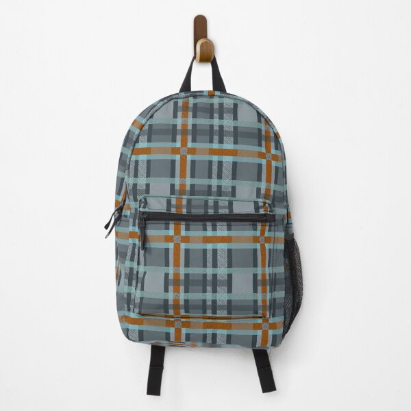 Item preview, Gray Blue Orange Plaid designed and sold by TanglePatch.