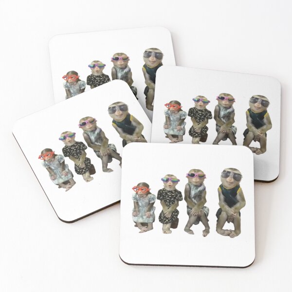 Item preview, 4 cool monkey friends designed and sold by monkey zone.