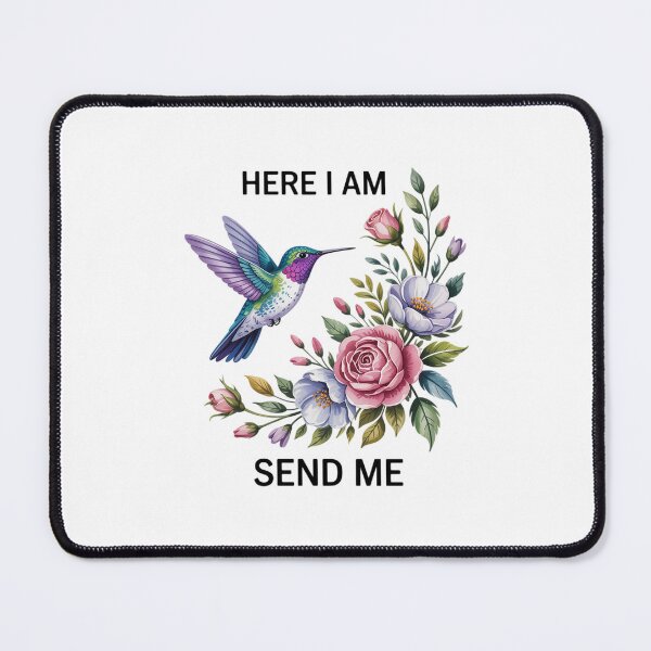 Item preview, Here I Am Send Me Isaiah 6 8 Bible Christian Hummingbird designed and sold by ryukaizox1.