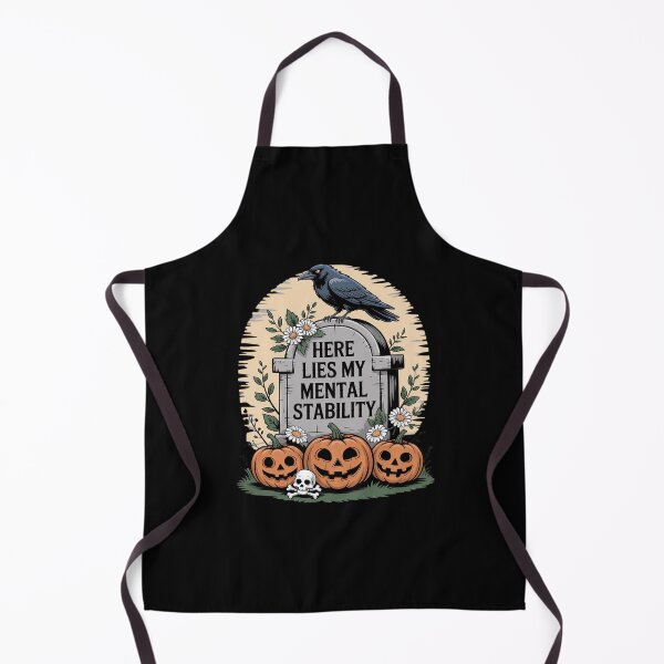 Item preview, Here Lies My Mental Stability, Horror Halloween Funny designed and sold by ryukaizox1.