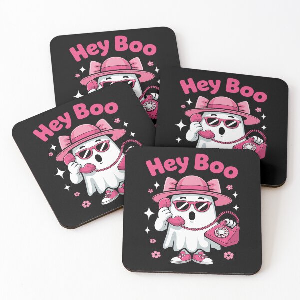 Item preview, Hey Boo Spooky Girly Ghost Halloween Pink Ghost designed and sold by Rotasiin.