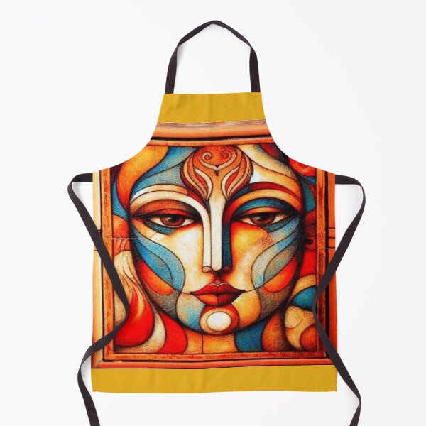 Item preview, Stained Glass Soul: Contemplative Abstract Face designed and sold by daweave77.