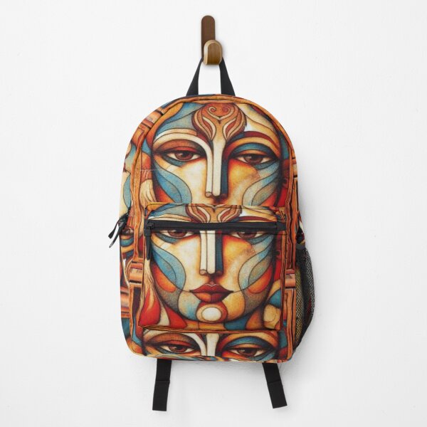 Item preview, Stained Glass Soul: Contemplative Abstract Face designed and sold by daweave77.