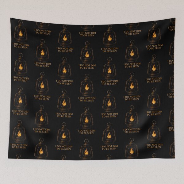 Item preview, I Do Not Dim to Be Seen – Lantern Lines BB (Ember Glow Lantern Design) designed and sold by LanternLinesBB.