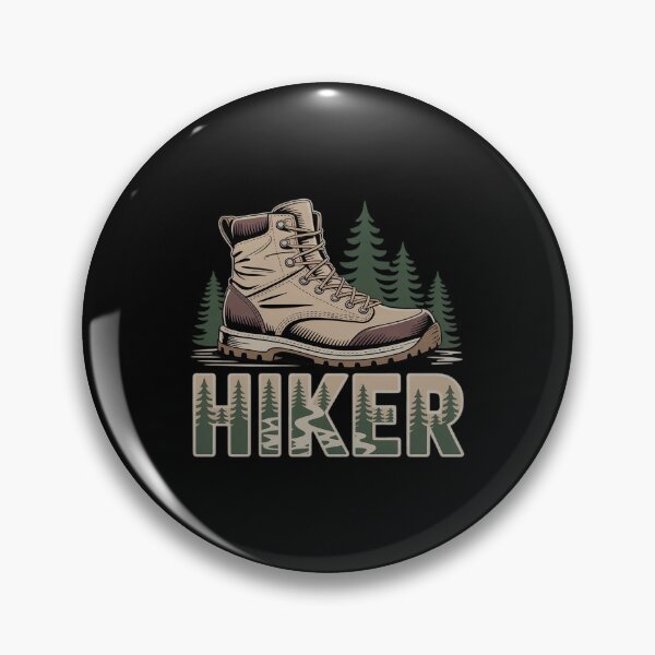 Item preview, Hiker Boot with Topo Line Design Scenic Trail Explorer Gra designed and sold by FndPardaL.