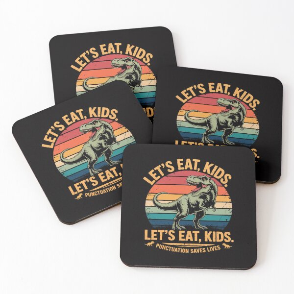 Item preview, Let's Eat Kids Punctuation Saves Lives Grammar Dino designed and sold by Silicula.