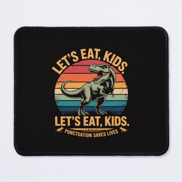 Item preview, Let's Eat Kids Punctuation Saves Lives Grammar Dino designed and sold by Silicula.
