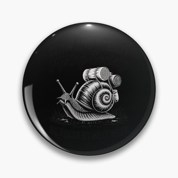Item preview, Hiker Slow and Steady Hiking Society Snail designed and sold by FndPardaL.