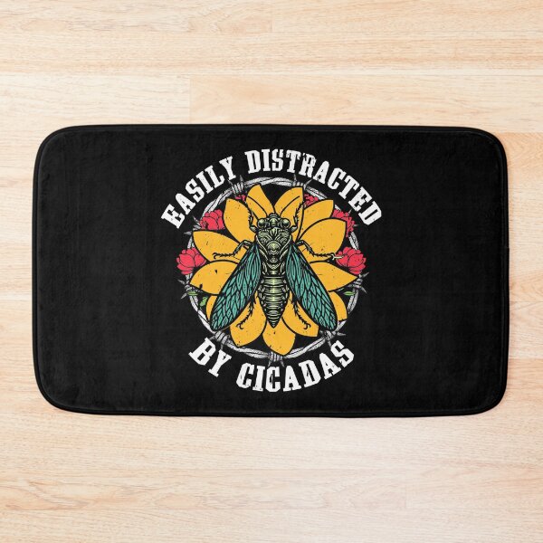 Item preview, Easily Distracted by Cicadas Funny Insect Nature designed and sold by Dmetalx Art Apparel.
