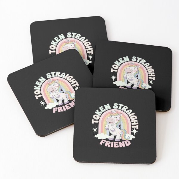 Item preview, Token Straight Friend LGBTQ Ally Gay Pride Rainbow Unicorn  designed and sold by EllinoKlemo.