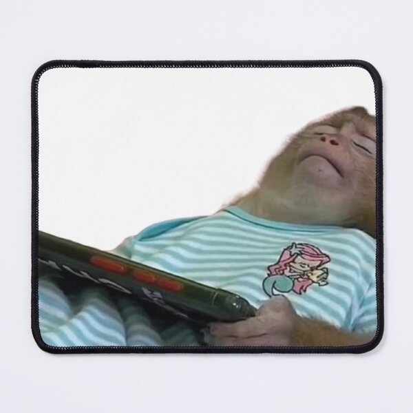 Item preview, lazy monkey playing on phone designed and sold by monkey zone.