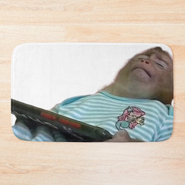 Item preview, lazy monkey playing on phone designed and sold by monkey zone.