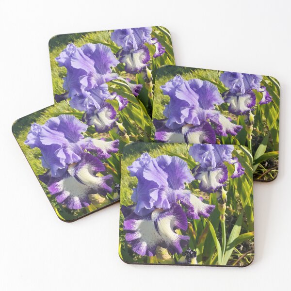 Item preview, Purple Blue Iris Flower Garden Photo Lavender designed and sold by Sarah  Rajkotwala.