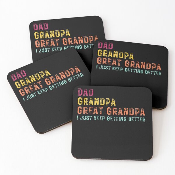 Item preview, Vintage Proud Dad Great Grandpa Legacy Getting better Family Heritage designed and sold by MouDantArts.