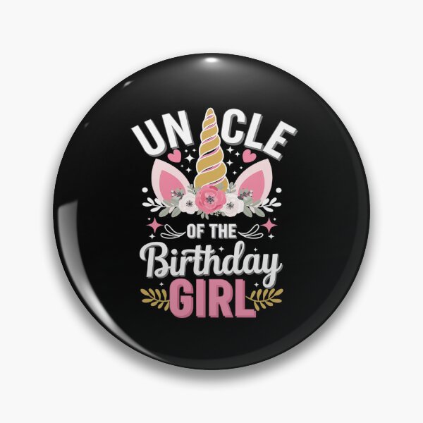 Item preview, Uncle of the birthday girl matching family unicorn party  designed and sold by EllinoKlemo.