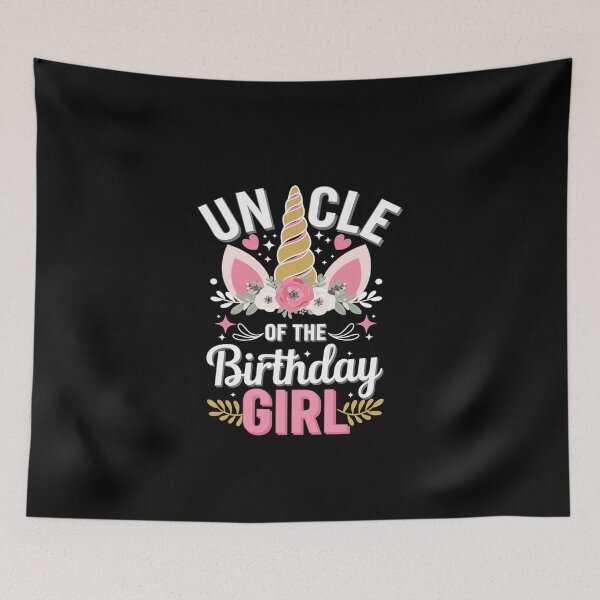 Item preview, Uncle of the birthday girl matching family unicorn party  designed and sold by EllinoKlemo.