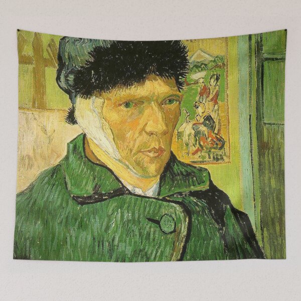 Item preview, HD Self-Portrait with Bandaged Ear, by Vincent van Gogh HIGH DEFINITION designed and sold by MINDTHECHERRY.