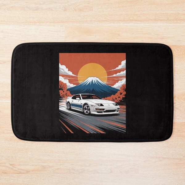 Item preview, Japanese Drift Car Racing Mount Fuji Sunset Scene designed and sold by Silicula.