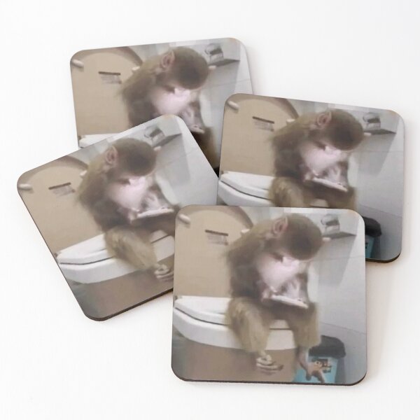 Item preview, monkey scrolling on toilet designed and sold by monkey zone.