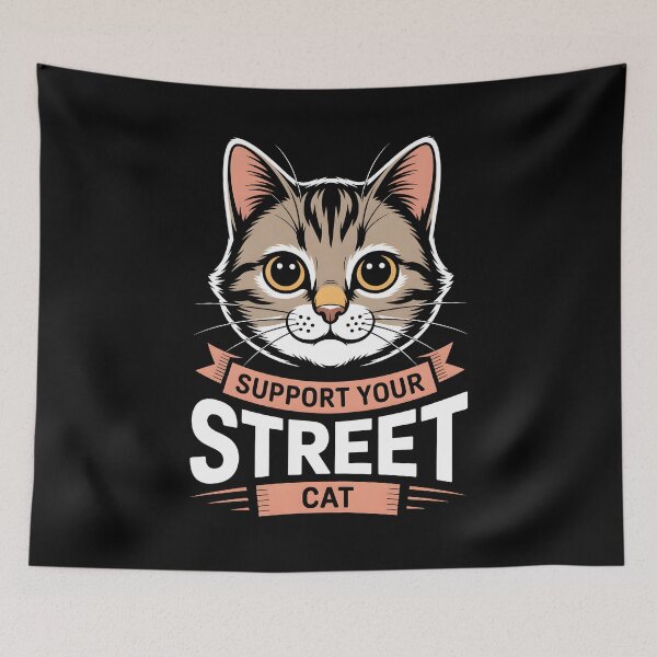 Item preview, Support Your Street Cat designed and sold by KarimSoCute.