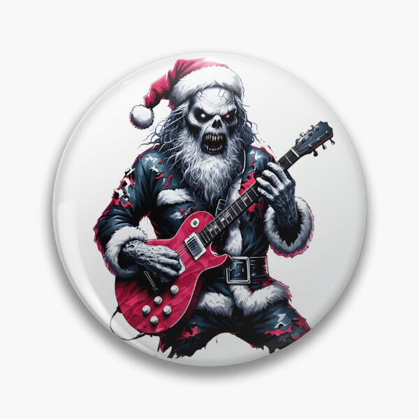 Item preview, Zombie Santa Playing Electric Guitar designed and sold by NightTimeJ.