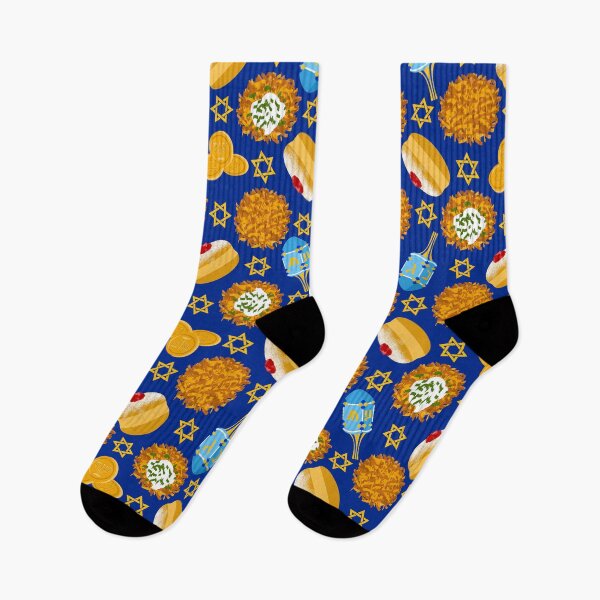 Item preview, Hanukkah Treats - Royal Blue designed and sold by marieofroumania.