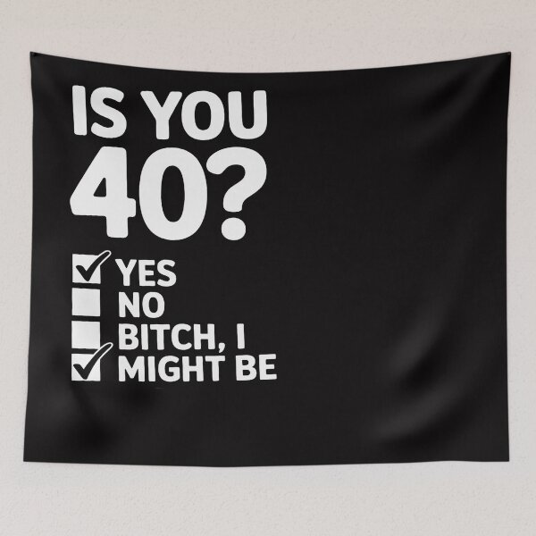Item preview, Is You 40 40th Birthday, 40 Year Old, Birthday Party designed and sold by Silicula.