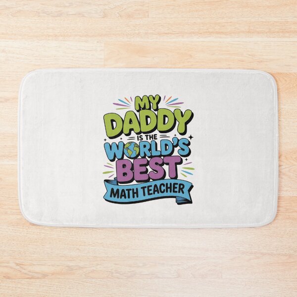 Item preview, Inktastic My Daddy is the World’s Best Math Teacher Boys or Girls Toddler designed and sold by Silicula.