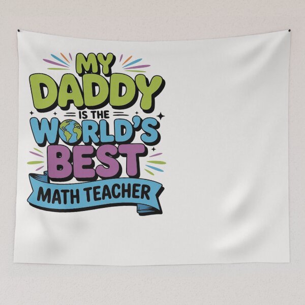 Item preview, Inktastic My Daddy is the World’s Best Math Teacher Boys or Girls Toddler designed and sold by Silicula.