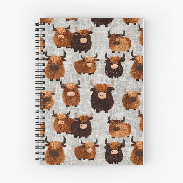 Item preview, Stitched Cows Pattern in Browns and Gray designed and sold by LittleShopOrion.