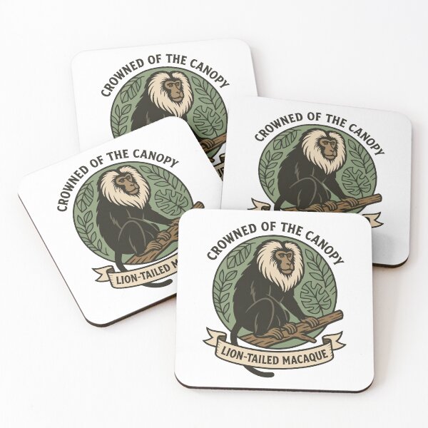 Item preview, Lion-Tailed Macaque – Crowned of the Canopy Wildlife Art designed and sold by WildlifeInc.