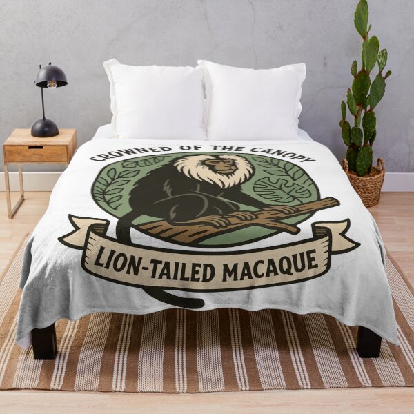 Item preview, Lion-Tailed Macaque – Crowned of the Canopy Wildlife Art designed and sold by WildlifeInc.